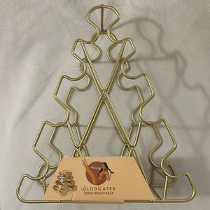 NWT Blogilates 4-Tier Weight Rack, Gold